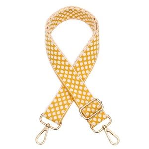 Yellow Polka Dot Adjustable Bag Strap